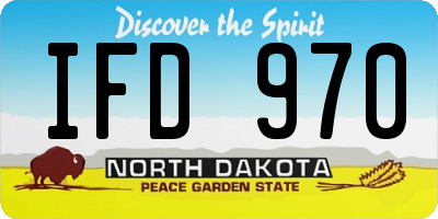 ND license plate IFD970