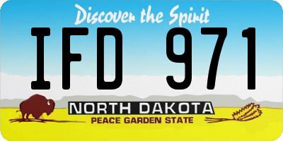 ND license plate IFD971