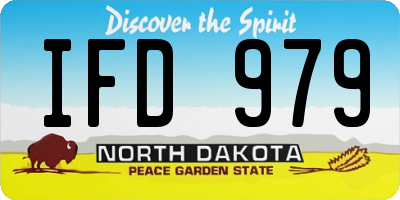 ND license plate IFD979