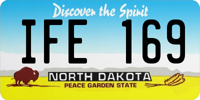 ND license plate IFE169