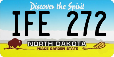 ND license plate IFE272