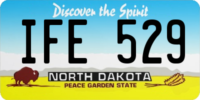 ND license plate IFE529