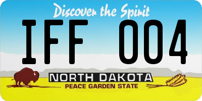 ND license plate IFF004