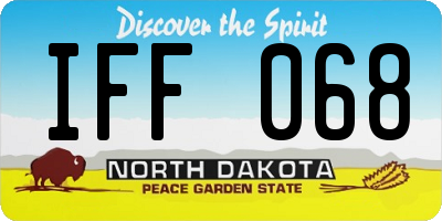 ND license plate IFF068