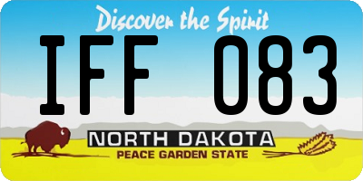 ND license plate IFF083