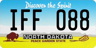 ND license plate IFF088