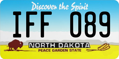 ND license plate IFF089