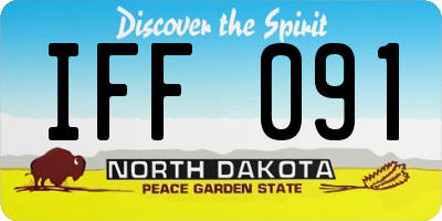 ND license plate IFF091