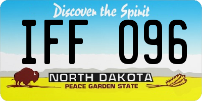 ND license plate IFF096