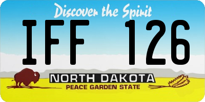 ND license plate IFF126