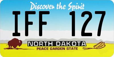 ND license plate IFF127
