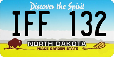 ND license plate IFF132