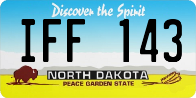 ND license plate IFF143