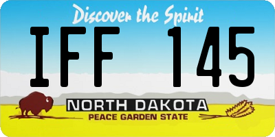 ND license plate IFF145