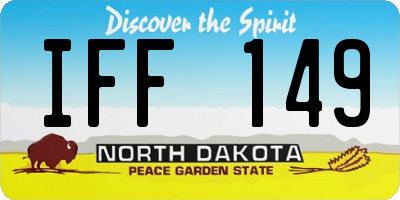 ND license plate IFF149