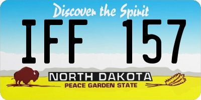 ND license plate IFF157