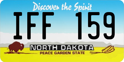 ND license plate IFF159