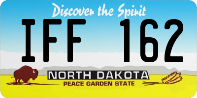 ND license plate IFF162
