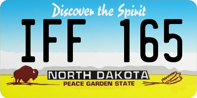 ND license plate IFF165