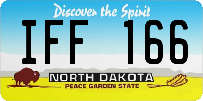 ND license plate IFF166