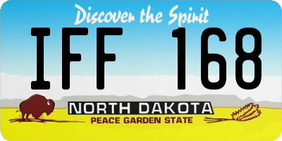 ND license plate IFF168