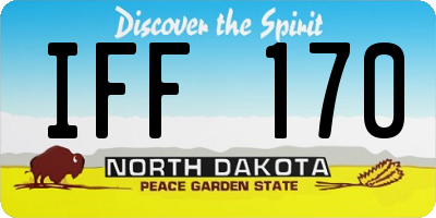 ND license plate IFF170