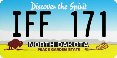 ND license plate IFF171