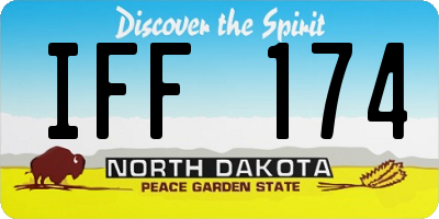 ND license plate IFF174