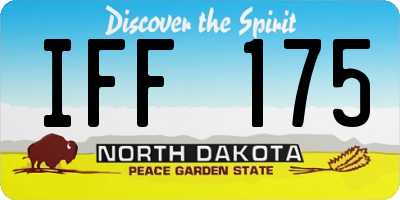 ND license plate IFF175
