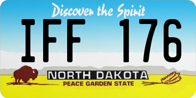 ND license plate IFF176