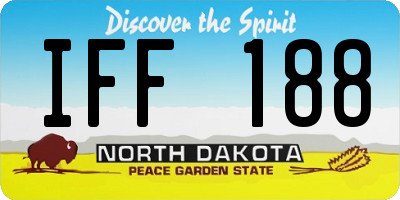 ND license plate IFF188