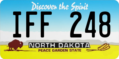 ND license plate IFF248