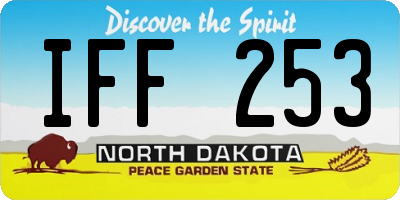 ND license plate IFF253