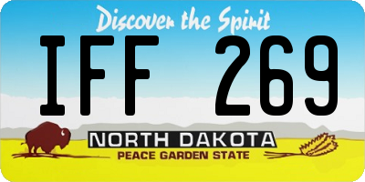 ND license plate IFF269