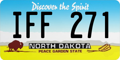 ND license plate IFF271