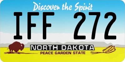ND license plate IFF272