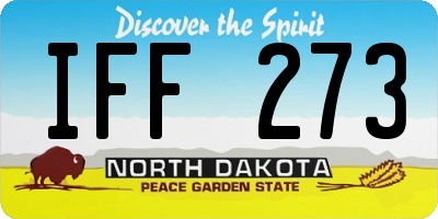ND license plate IFF273