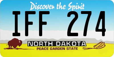 ND license plate IFF274