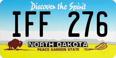 ND license plate IFF276