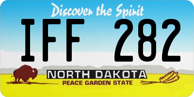 ND license plate IFF282