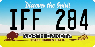 ND license plate IFF284