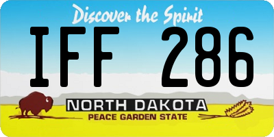ND license plate IFF286