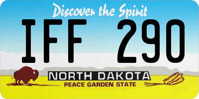 ND license plate IFF290