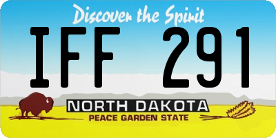 ND license plate IFF291
