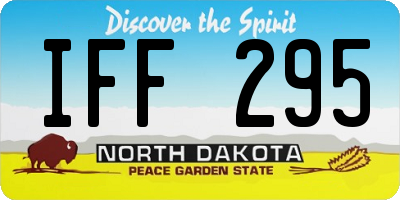 ND license plate IFF295