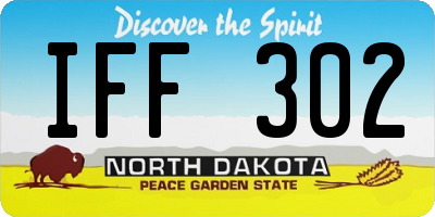 ND license plate IFF302