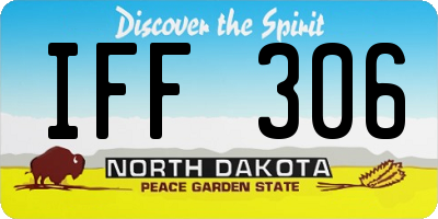 ND license plate IFF306
