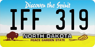 ND license plate IFF319