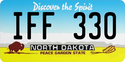 ND license plate IFF330