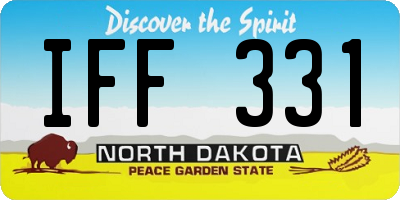 ND license plate IFF331
